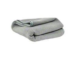 Chemical Guys Waffle Weave Gray Matter Microfiber Drying Towel; 36-Inch x 25-Inch