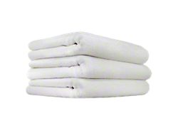 Chemical Guys Monster Edgeless Microfiber Towels; White; 16-Inch x 16-Inch 