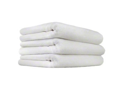 Chemical Guys Monster Edgeless Microfiber Towels; White; 16-Inch x 16-Inch