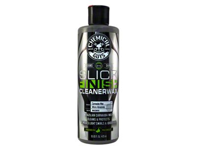 Chemical Guys Slick Finish Cleaner Wax Light Paint Cleanser and Brilliant Shine Carnauba Wax; 16-Ounce