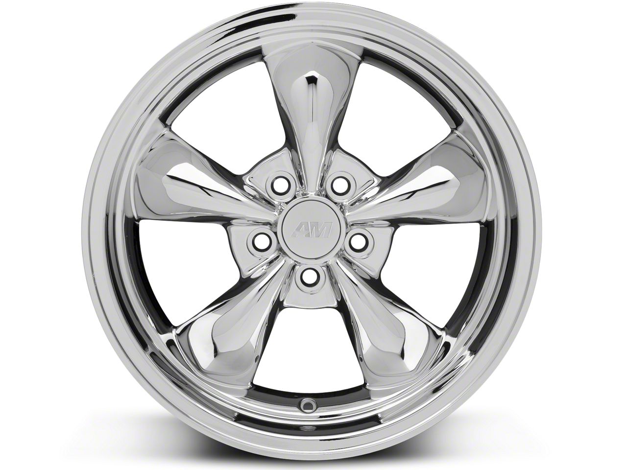 Mustang Deep Dish Bullitt Chrome Wheel; 20x8.5; 38mm Offset (05-09