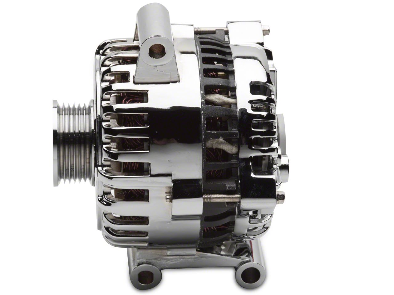 SR Performance Mustang Alternator; 135 Amp; Chrome 41154 (05