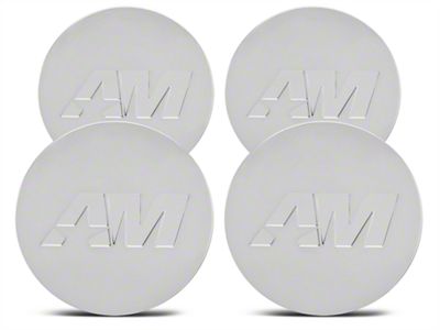 AmericanMuscle Center Cap Kit; Chrome (Fits AmericanMuscle Branded Wheels Only)
