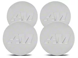 AmericanMuscle Center Cap Kit; Chrome (Fits AmericanMuscle Branded Wheels Only)
