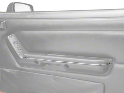 Armrest Accent Trim; Chrome (87-93 Mustang)