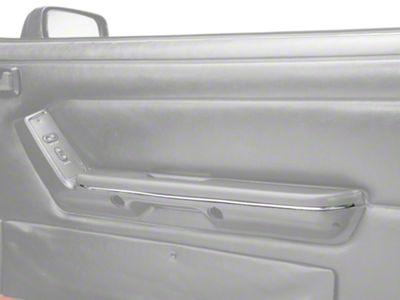 OPR Armrest Accent Trim; Chrome (87-93 Mustang)