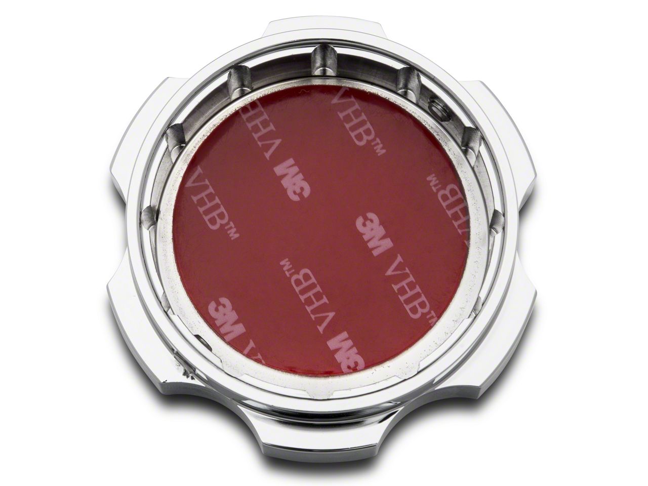 SpeedForm Mustang Modern Billet Brake Fluid Cap Cover; Chrome 390090