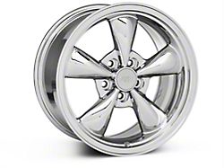Bullitt Chrome Wheel; 17x9; 30mm Offset (87-93 Mustang w/ 5-Lug Conversion)