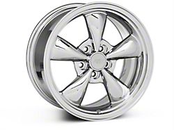 Bullitt Chrome Wheel; 17x9 (87-93 Mustang w/ 5-Lug Conversion)