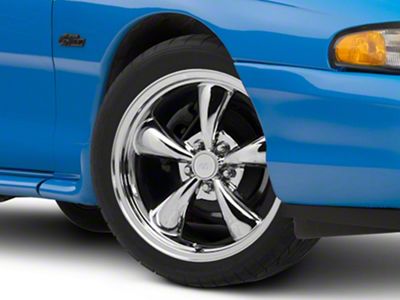 Bullitt Chrome Wheel; 18x8; 30mm Offset (94-98 Mustang)
