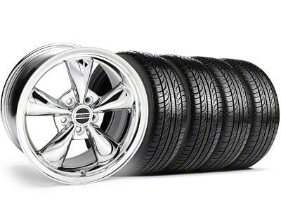 Bullitt Chrome Wheel & Pirelli Tire Kit; 19x8.5 (10-12 Mustang)