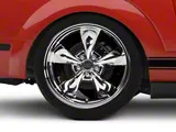 Deep Dish Bullitt Chrome 4-Wheel Kit; 20x8.5; 38mm Offset (05-09 Mustang GT, V6)
