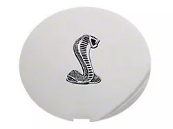 Drake Muscle Cars Pony Wheel Center Cap with Cobra Emblem; Chrome (90-93 Mustang)