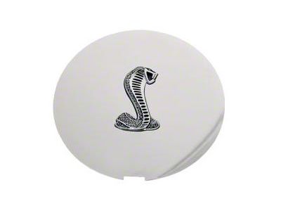 Drake Muscle Cars Pony Wheel Center Cap with Cobra Emblem; Chrome (90-93 Mustang)