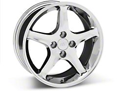 1995 Cobra R Style Chrome Wheel; 17x8; 18mm Offset (87-93 Mustang, Excluding Cobra)