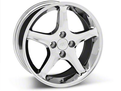 1995 Cobra R Style Chrome Wheel; 17x8 (87-93 Mustang, Excluding Cobra)