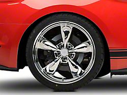 Deep Dish Bullitt Chrome Wheel; Rear Only; 20x10; 48mm Offset (15-23 Mustang EcoBoost w/o Performance Pack, V6)