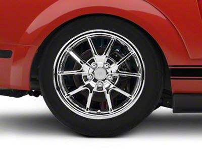 Deep Dish FR500 Style Chrome Wheel; Rear Only; 18x10 (05-09 Mustang)