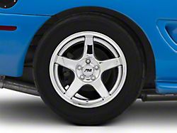 Deep Dish 2003 Cobra Style Chrome Wheel; Rear Only; 17x10.5; 27mm Offset (94-98 Mustang)