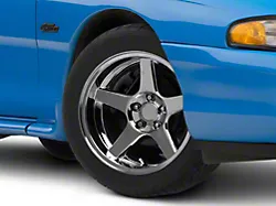 Deep Dish 2003 Cobra Style Chrome Wheel; 17x9 (94-98 Mustang)