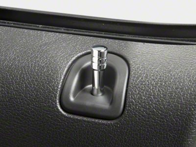 SpeedForm Modern Billet Door Lock Pins; Chrome (05-14 Mustang)