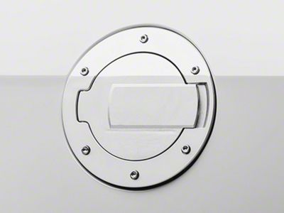 MMD Billet Aluminum Fuel Door; Chrome (10-14 Mustang)