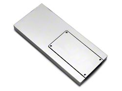 SpeedForm Modern Billet Fuse Box Cover; Chrome (10-14 Mustang)