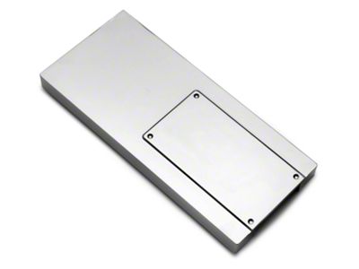 SpeedForm Modern Billet Fuse Box Cover; Chrome (10-14 Mustang)