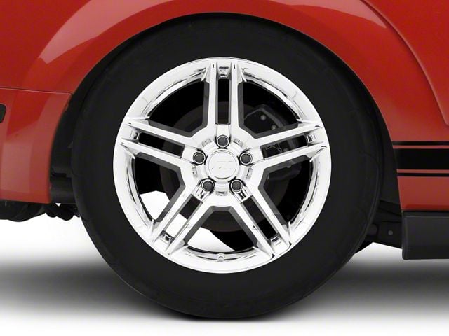 2010 GT500 Style Chrome Wheel; Rear Only; 18x10 (05-09 Mustang)