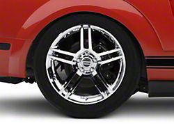 2010 GT500 Style Chrome Wheel; Rear Only; 19x10 (05-09 Mustang)
