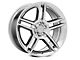 2010 GT500 Style Chrome Wheel; Rear Only; 19x10 (15-23 Mustang GT, EcoBoost, V6)
