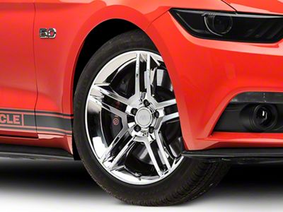 2010 GT500 Style Chrome Wheel; 19x8.5; 30mm Offset (15-23 Mustang GT, EcoBoost, V6)