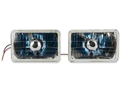 Euro Headlights; Chrome Housing; Clear Lens (79-86 Mustang)