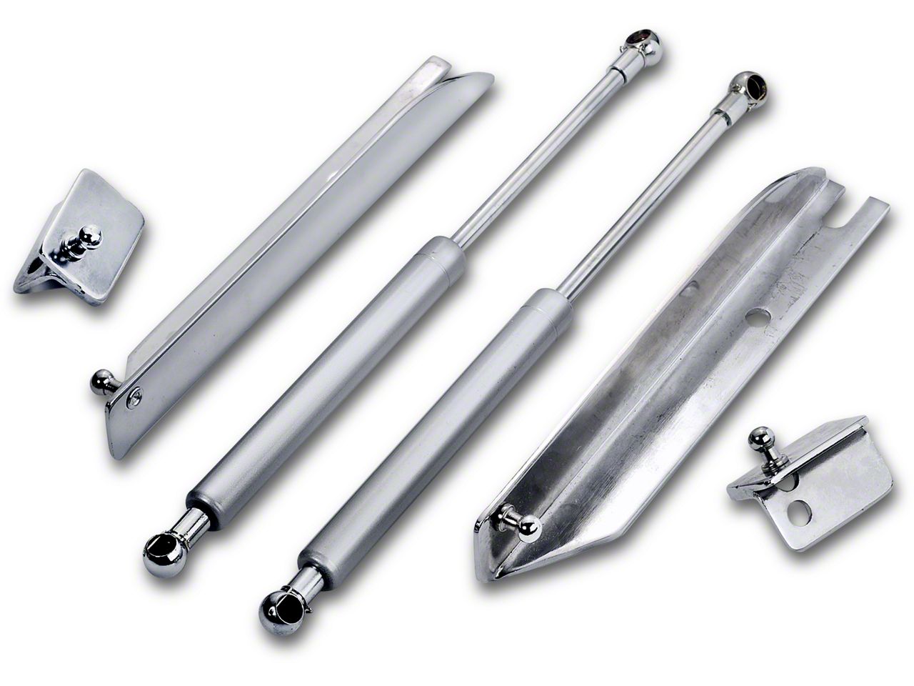 Roush Performance Black Stainless Steel Hood Struts Lift Kit For 2005-2014 Mustang - 421236