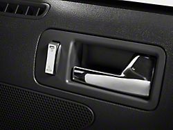 SpeedForm Modern Billet Lock Switch Covers; Chrome (05-14 Mustang)