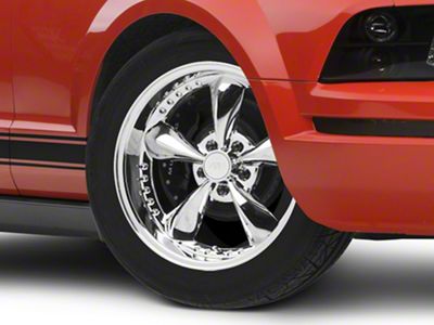 Bullitt Motorsport Chrome Wheel; 18x9 (05-09 Mustang GT, V6)