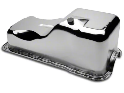 Mr. Gasket Oil Pan; Chrome (79-87 5.0L Mustang)