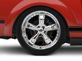 Shelby Razor Chrome Wheel; Rear Only; 20x10; 48mm Offset (05-09 Mustang)