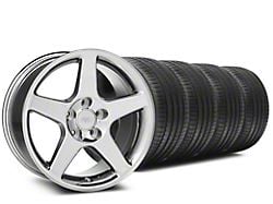 17x9 2003 Cobra Style Wheel & Sumitomo High Performance HTR Z5 Tire Package (94-98 Mustang)