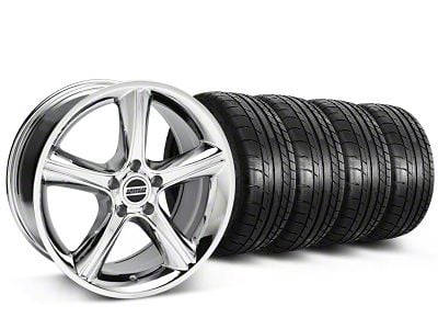 18x9 2010 GT Premium Style Wheel & Mickey Thompson Street Comp Tire Package (87-93 Mustang w/ 5-Lug Conversion)