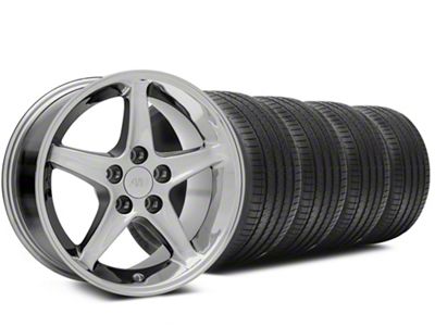 17x9 1995 Cobra R Style Wheel & Sumitomo High Performance HTR Z5 Tire Package (94-98 Mustang)