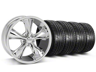 18x8.5 Foose Legend Wheel & Mickey Thompson Street Comp Tire Package (05-10 Mustang GT, V6)