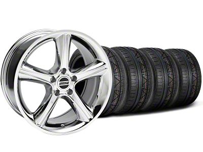 2010 GT Premium Style Mustang Chrome Wheel& NITTO Invo Tire Kit; 18x9 (05-13 Mustang)