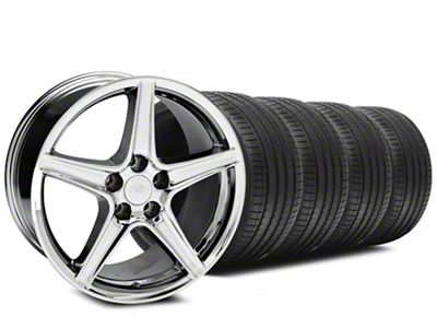 19x8.5 Saleen Style Wheel & Sumitomo High Performance HTR Z5 Tire Package (05-14 Mustang GT, V6)