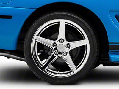 Saleen Style Chrome Wheel; Rear Only; 18x10 (94-98 Mustang)