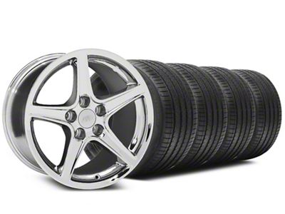 17x9 Saleen Style Wheel & Sumitomo High Performance HTR Z5 Tire Package (94-98 Mustang)