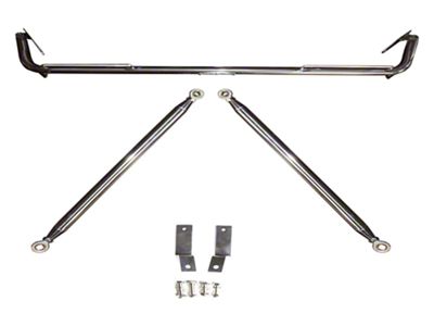 Cipher Auto Custom Seat Harness Bar; Polished (11-14 Charger)