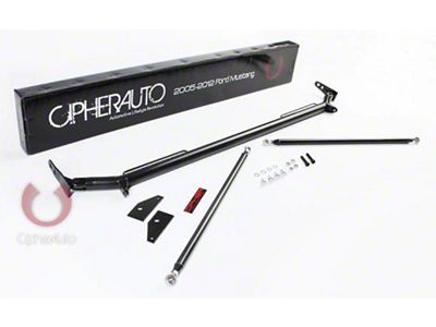 Cipher Auto Custom Seat Harness Bar; Black (05-14 Mustang)