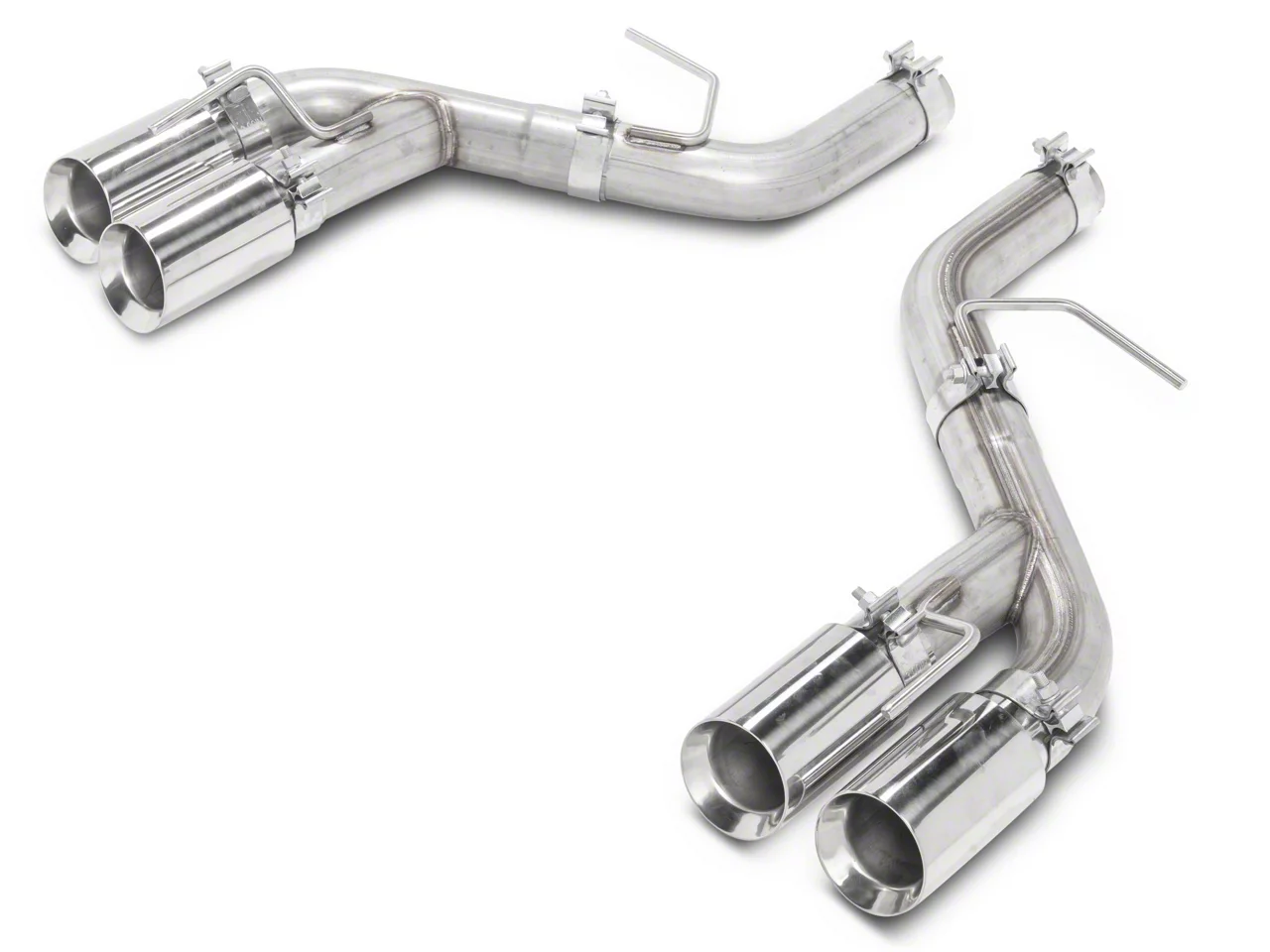 C&L Camaro Muffler Delete Axle-Back with Polished Tips