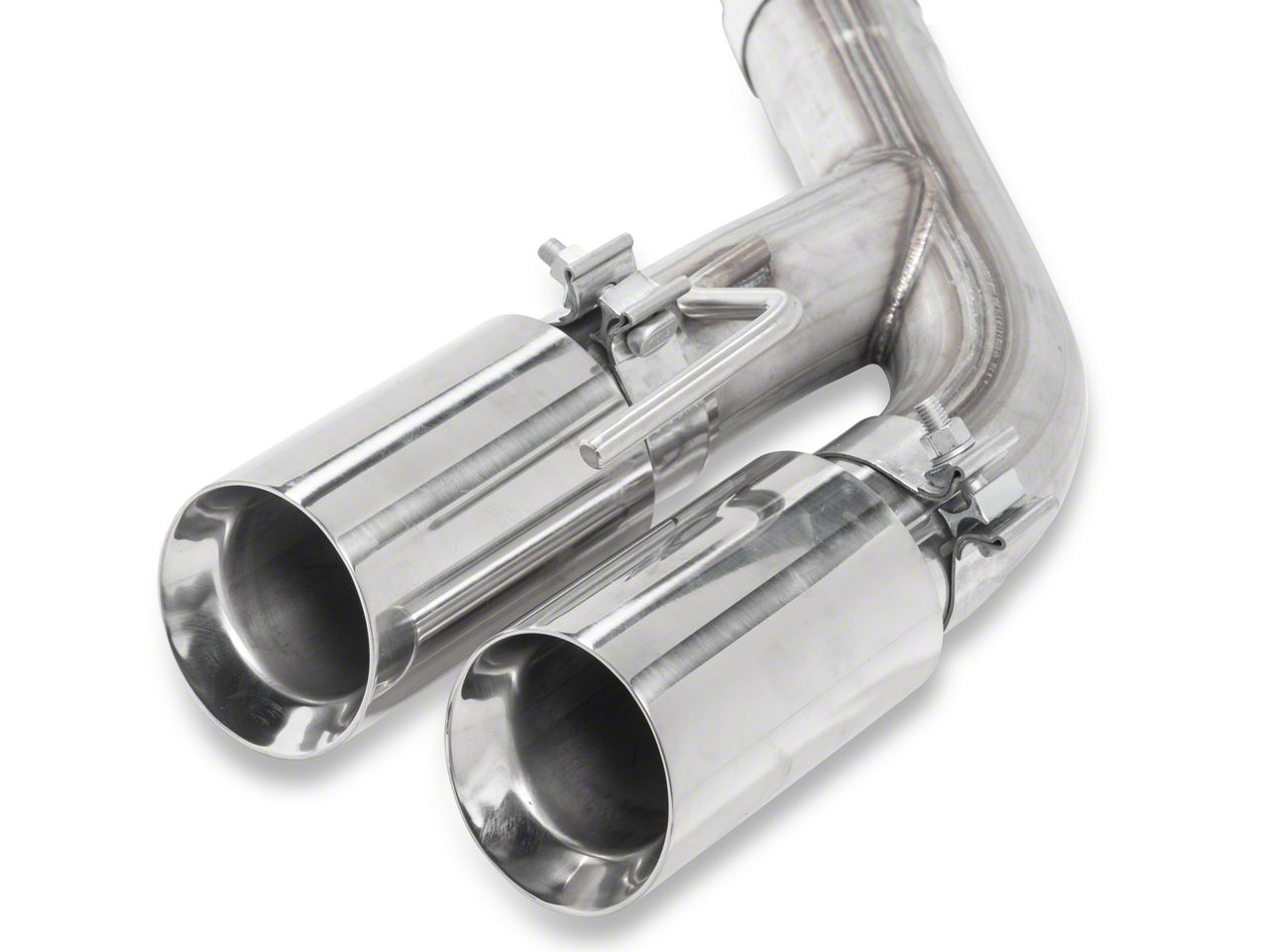 C&L Camaro Muffler Delete Axle-Back with Polished Tips